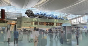 ゴジラ“世界最大”モニュメントが羽田に。「ゴジラ-1.0」立像も