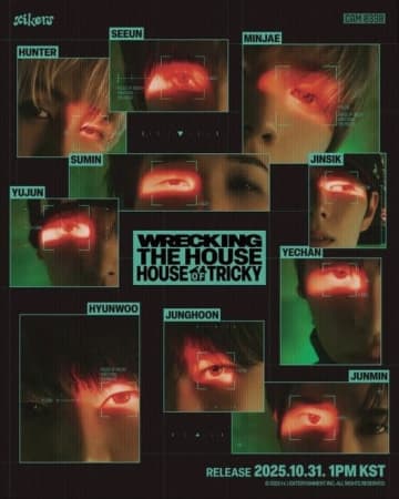 xikers、6thミニアルバム「HOUSE OF TRICKY : WRECKING THE HOUSE」HIKERバージョンのポスターを公開