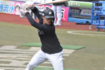 ロッテ・西川史礁「今日はバッティングが良かった」、「継続できるように頑張りたい」〜10月23日のZOZOマリン秋季練習〜