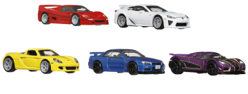 世界のスーパーカーが集結！ホットウィールが「時を超える名車」コレクションを発表！BNR34、フェラーリF50など限定5車種が12月下旬発売！
