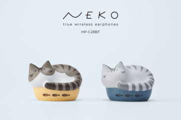 ラディウス、ネコ柄イヤフォンに新色キジシロ＆サバトラ