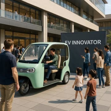 3人乗りEV「e-NEO」街なか試乗会プロジェクト始動／首都圏で会場パートナーを募集開始