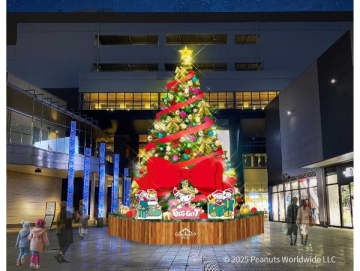 【南町田】今年のクリスマスツリーは巨大なリボンが主役！／グランベリーパーク