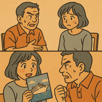 「豪華客船クルーズに行きたい」夫と揉めた老後資金の使い方。改めて気づいた夫婦の価値観とは【短編小説】