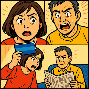 通帳の金額が合わない…「年金の通帳、触った？」と夫に尋ねた結果。結婚30年の関係が崩れた【短編小説】