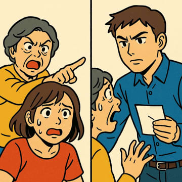 「嫁なんだから夫のために尽くしなさい」が口癖の姑。そんな中、夫が突きつけた1枚の紙とは？【短編小説】
