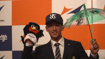 【ヤクルト】法政大・松下歩叶を単独指名「チームを勝たせられるようなバッターになりたい」