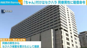 「ちゃん」付けはセクハラ 同僚男性に賠償命令