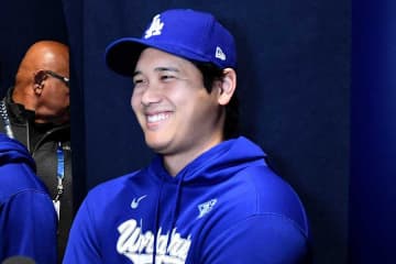 WS前日、大谷だけの“驚異の光景”が今年も誕生　「ここのどこかに…」爆発してしまう米記者も