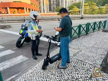 マカオ警察がキックボードの取り締まり継続…2025年7〜9月の検挙数は55%減の27件