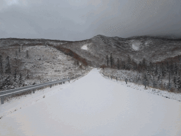【国道334号】知床横断道路で降雪 1週間ぶり通行止め解除（27日09:00現在）11月4日から冬季閉鎖予定