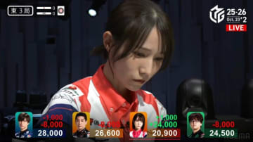 Mリーグの申し子もこの一撃は喜びひとしお？ 伊達朱里紗、苦しいゲームが続く中で炸裂した親倍満…ギュッとまぶたを閉じた瞬間に「神の帰還」／麻雀・Mリーグ