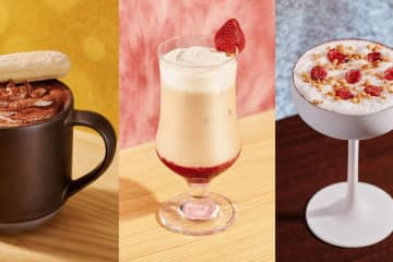 スターバックス リザーブ ロースタリー 東京のクリスマスドリンク、ティラミスやショートケーキ着想ラテ