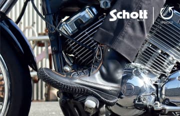 ライダースの雄「Schott」×スニーカー職人「SPINGLE」が異色のタッグ！ワンスターが光る“バイクブーツ風”レースアップシューズ発売！