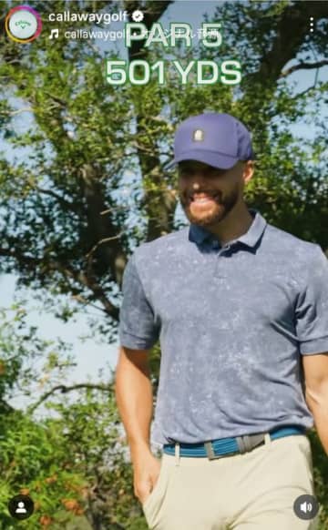 NBAのステフィン・カリーがゴルフでもアスリートの本領発揮　パー・バーディ・ボギーの3ホールラウンド動画を公開