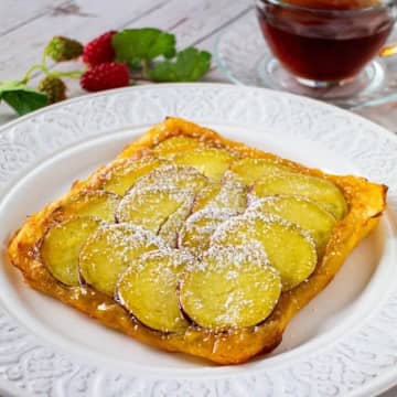 【スイートポテトよりハマってます！】「これ考えた人、天才！」包まないから簡単♡ライスペーパーでさつまいもパイ