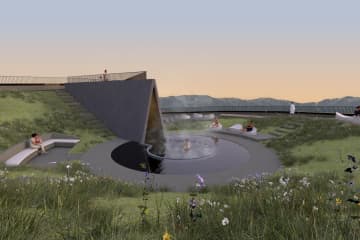 星野リゾートが山形初進出、温泉旅館「界 蔵王」26年秋開業 - ルーフトップテラスから望む絶景