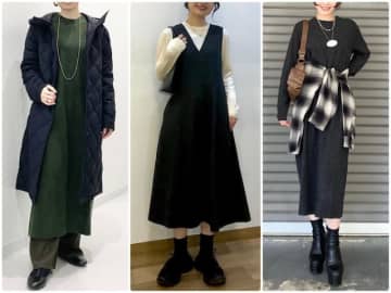 3990円のベストセラー！【ユニクロ】大人がきれい見えする「秋冬ワンピース」着まわしコーデ