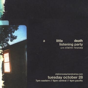 クレア・ラウジー、新作『a little death』のリスニング・パーティーがBandcampにて開催