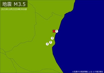 【速報】関東で地震　M3.5　震源は茨城県北部　地震が及んだ地域人口62万人