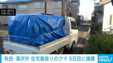 男性4人襲い住宅に居座り続けたクマ 6日目に箱わなで捕獲 秋田・湯沢市