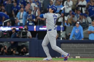 【MLB】大谷翔平、大量ビハインドから“滞空時間6.3秒”WS初アーチ　実況驚きの高弾道「あれが入るんですね……」