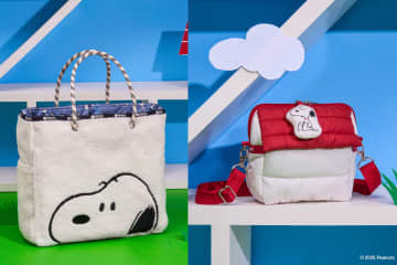 レスポートサック×PEANUTS、スヌーピーのふんわりやわらかトートや赤い屋根のおうちバッグなどを発売