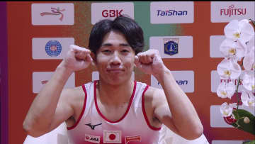 【体操】南一輝「いいチャレンジだった」 メダル獲得へ大技挑戦も着地ミスで跳馬8位【世界体操選手権】