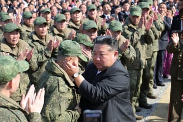 「決定的な勝利で同盟の強大さ示した」金正恩氏、ロシア派兵記念館着工式で演説