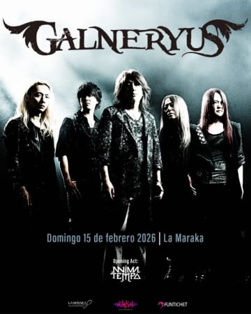 GALNERYUS、来年2月にチリ＆メキシコ公演決定