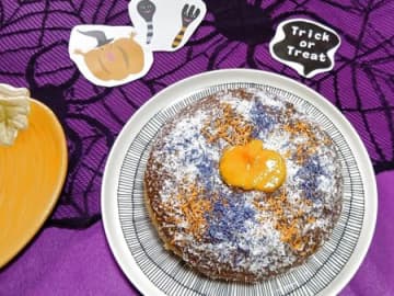 万博ロス解消～？！最後まで超簡単！炊飯器でスポンジケーキは作るよ！ラミントン風ハロウィンケーキ！