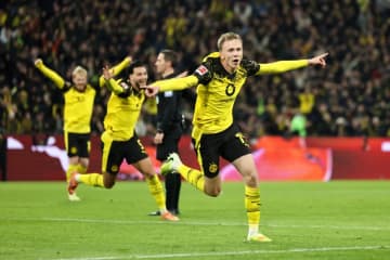 ドルトムントが劇的白星！　ゴール期待値「2.22」も無得点で後半AT突入、最後はバイアーが均衡破る