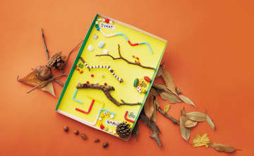 お散歩で集めた、どんぐりや松ぼっくり、木の枝、落ち葉…秋の自然で工作しよう！「どんぐりころころコースター」【最新号からちょっと見せ】