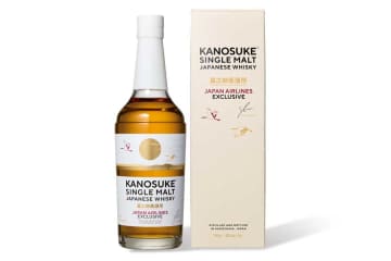 JAL、国際線でJAL限定ボトルの「シングルモルト嘉之助」販売