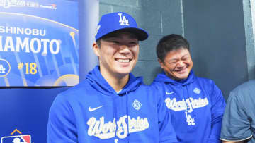 「まだ球数も少し余裕があったので」山本由伸がWS完投勝利　質問で70年前の名投手あげられ「とにかくうれしい。わからないですけど…」会場笑い
