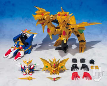 黄金神、元祖SDに再び甦る！『新SDガンダム外伝 黄金神話』より「黄金神スペリオルカイザー」「太陽神ゴッドカイザー」が再現できる4体セットが登場