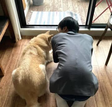 14年の時を経て見せた“寄り添う姿”　そっけない性格の元保護犬と息子さんのあたたかな瞬間にほっこり