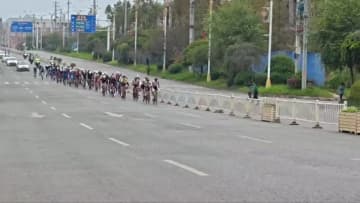 国際自転車ロードレースの最終ステージ開催　中国貴州省