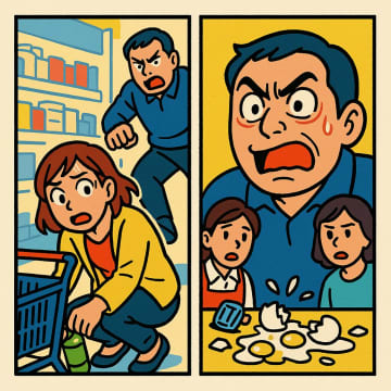 「このカート邪魔なんだけど？」と蹴り飛ばした男。数分後、彼が顔を真っ赤にした理由とは？【短編小説】