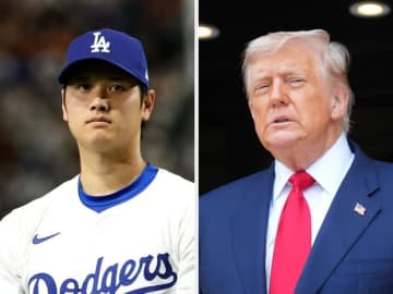 「なかなかいいよね？」トランプ氏、大谷翔平をベタ褒め。居合わせた野球部員たちは…→リアクションに反響