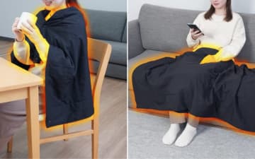 ほかほかのまま家事や作業ができる腰巻こたつ「ほかまる」、サンコーが発売
