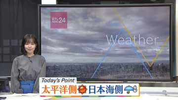【天気】太平洋側は晴れ、日本海側は雨や雪