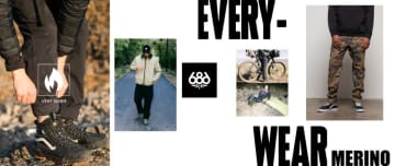 【伝説の即完売パンツに新色】686「EVERYWHERE」から待望の「ダークカモ」登場！メリノウール×10ポケットの超機能性！