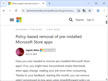 不要なプリインストールアプリを一括削除する機能、「Windows 11 バージョン 25H2」に／自前の削除スクリプトは不要、Enterprise/Educationでポリシー管理できる