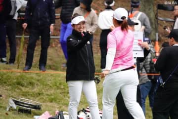 山下美夢有＆西郷真央が息ぴったり　笑顔の快勝締め「すごく心強かった」