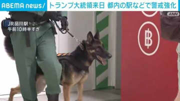 トランプ大統領の来日で都内の駅など警戒強化 一般道路の一部交通規制も