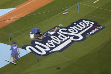 大谷「準備と心構え大事に」　WS第3戦へ本拠地LAで練習