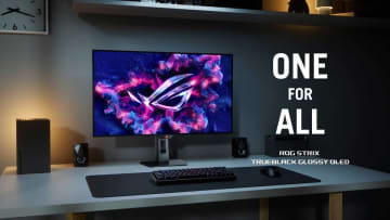 ASUS、低反射パネルで「黒を濁らせない」有機ELゲーミングモニター