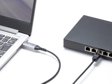 USB Type-Aから有線LANに接続する変換ケーブル「KB-SL6ALAN」、サンワサプライが発売