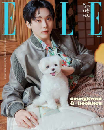 SEVENTEEN スングァン、愛犬プクとの特別なグラビアを公開「小さな存在から“綺麗な心”を学ぶ」